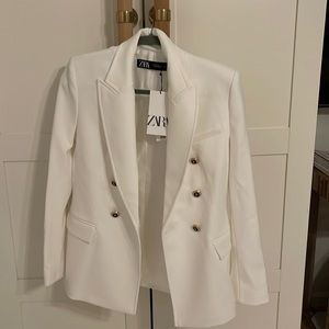 NWT Zara double breasted blazer Sz L